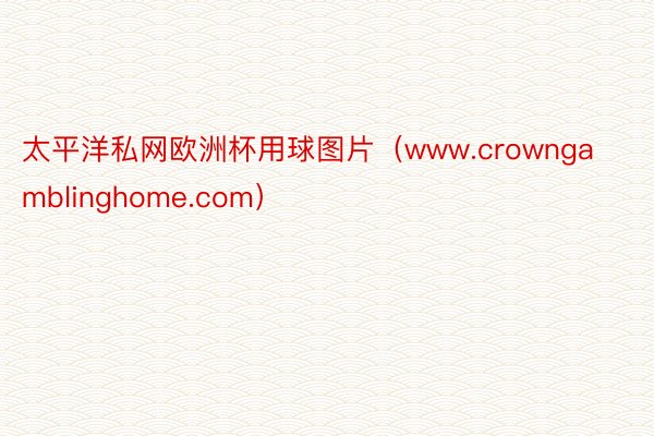 太平洋私网欧洲杯用球图片（www.crowngamblinghome.com）